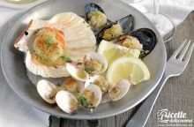 Misto frutti di mare in forno al gratin