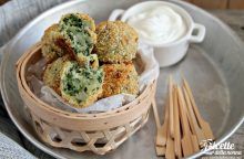 Polpette di patate e spinaci con provola