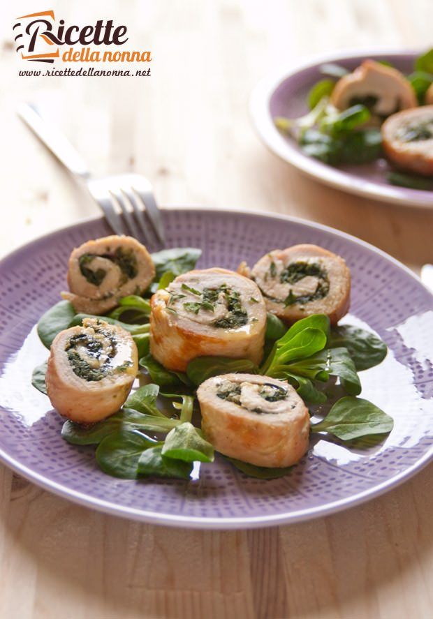 Involtini pollo e spinaci ricetta e foto