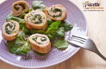 Involtini pollo e spinaci