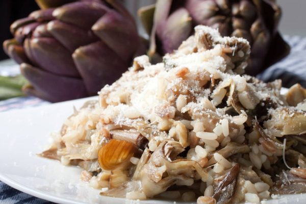 Risotto ai carciofi e pecorino