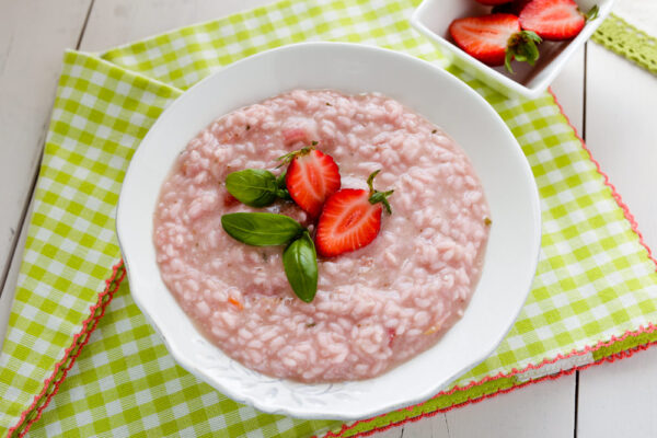 Risotto con le fragole