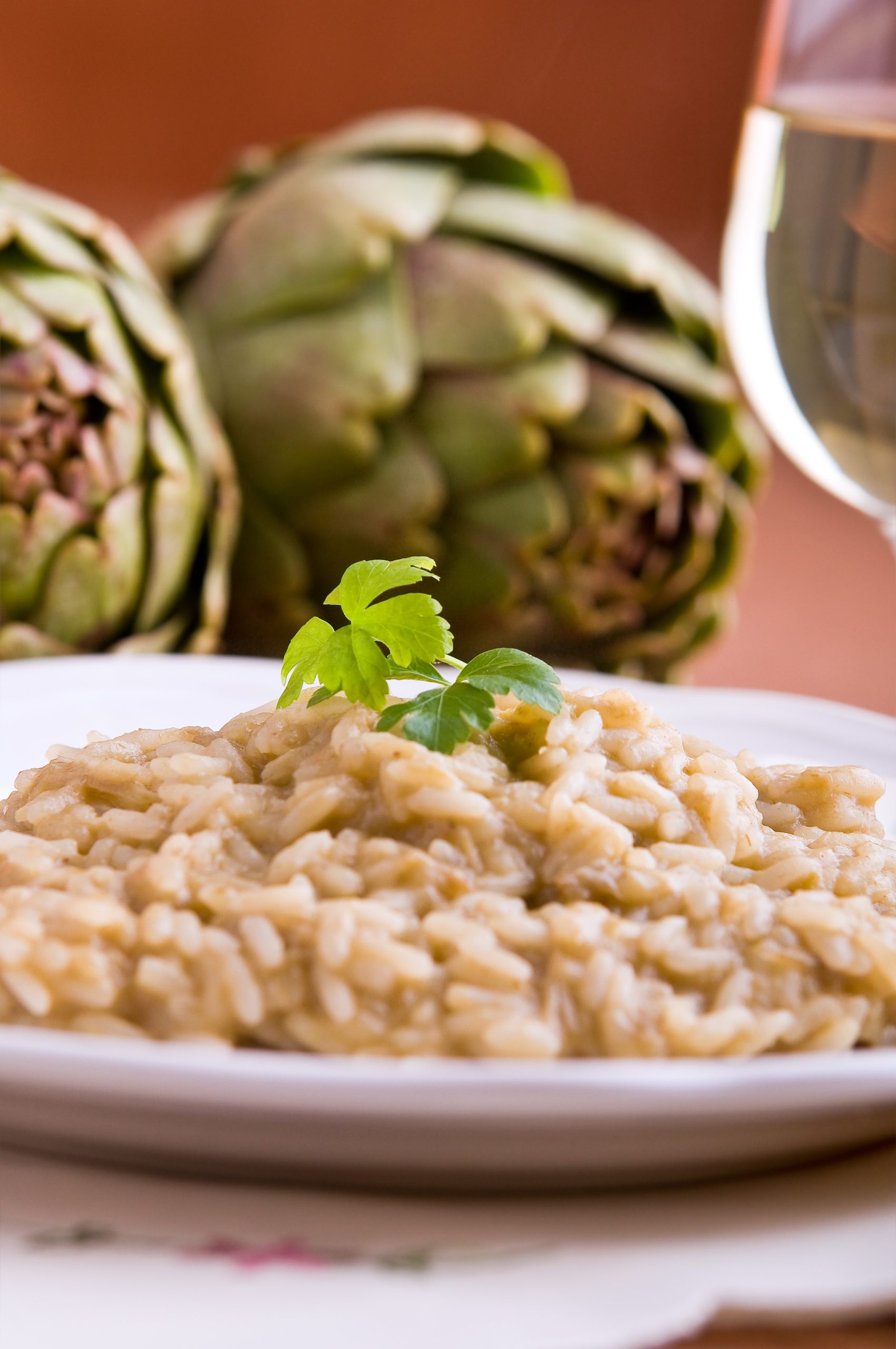risotto carciofi e pecorino