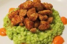 Risotto con piselli, pollo e burro Occelli