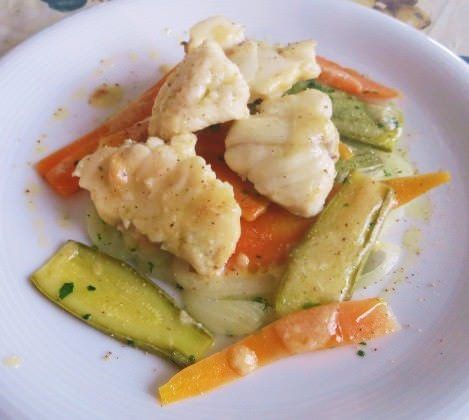 Coda di rospo con verdure ricetta e foto