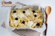 Pasta al forno in “bianco e nero”