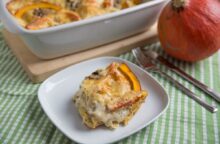 Lasagne alla crema di zucca e funghi