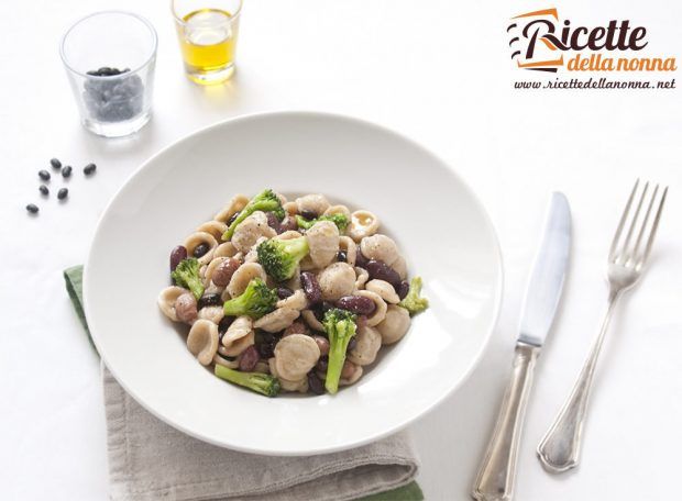 Ricetta orecchiette con broccoli e fagioli