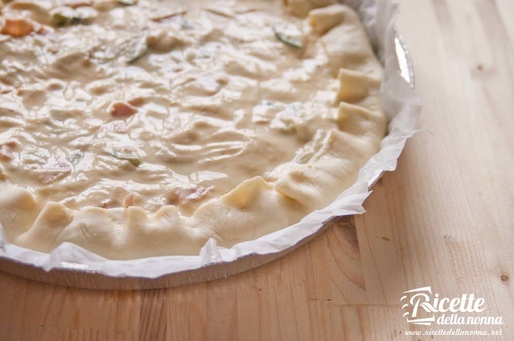 torta rustica zucchine ricotta e cotto