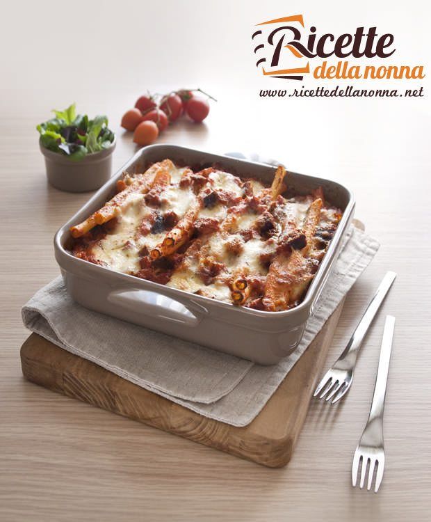 Ziti al forno con le melanzane