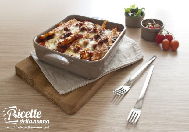 Ziti al forno con le melanzane