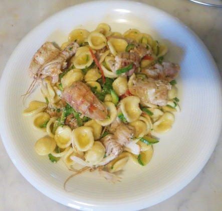 Orecchiette con cicale e zucchine ricetta e foto