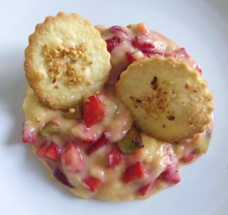 Zuppetta di crema e frutta ricetta e foto