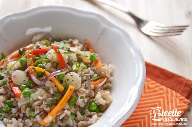 Orzo e farro con verdure