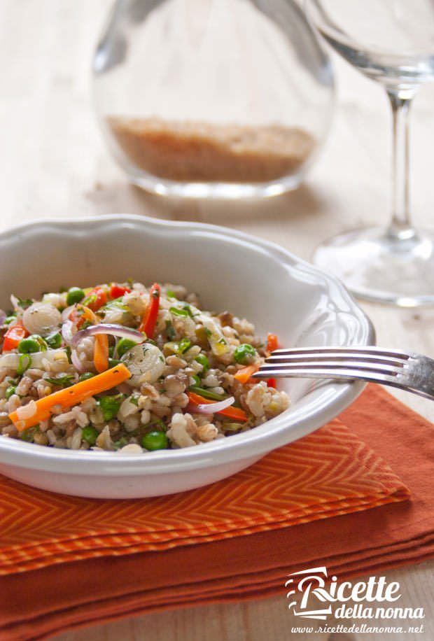 Orzo e farro con verdure ricetta e foto