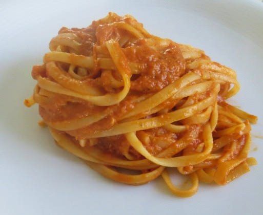 Linguine in salsa di rossiccia ricetta e foto