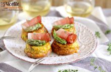 Frittata agli asparagi e speck