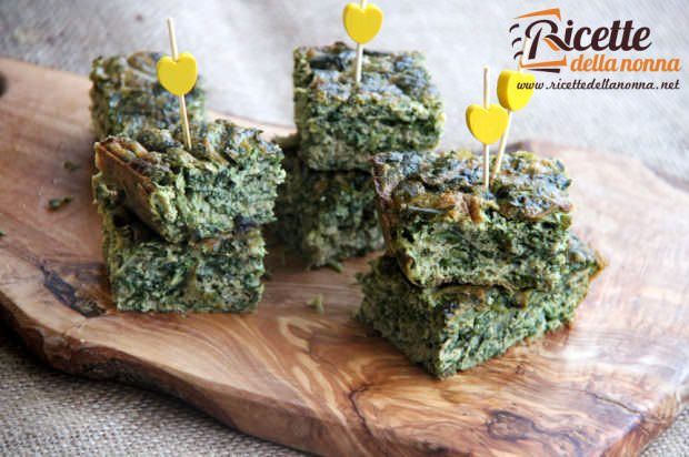 Frittata light con cicoria e rucola