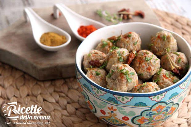 Ricetta polpette curry spezie