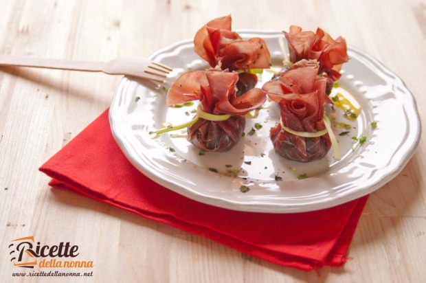 rotolini di bresaola e spinaci