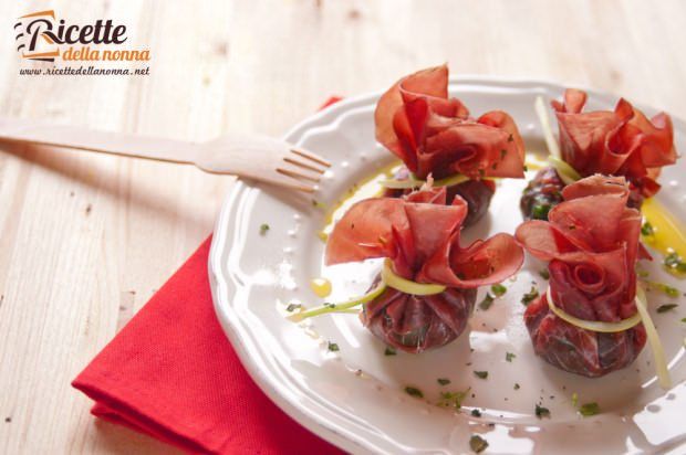 rotolini di bresaola e spinaci