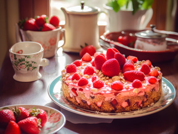 Torta soffice alle fragole