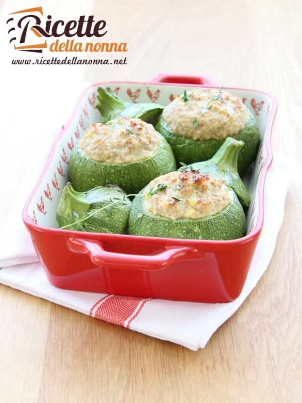 Ricetta Zucchine tonde ripiene | Ricette della Nonna