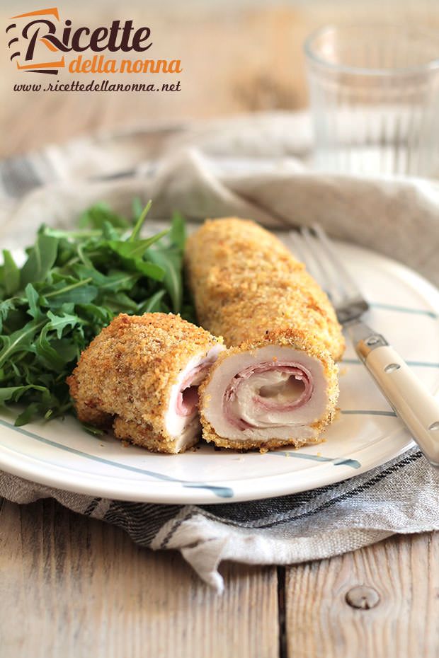 Involtini di pollo e mortadella ricetta e foto