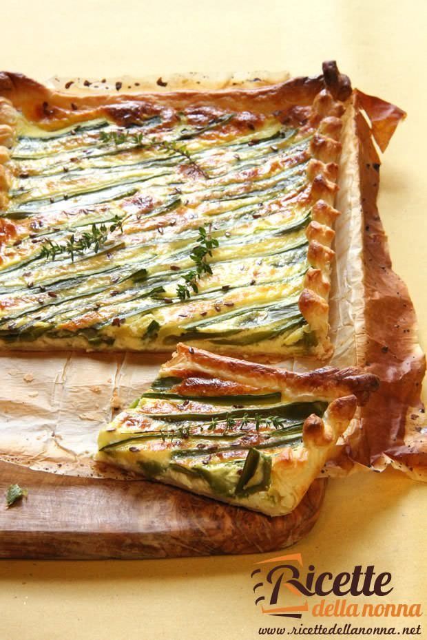 Torta salata con piattoni e zucchine