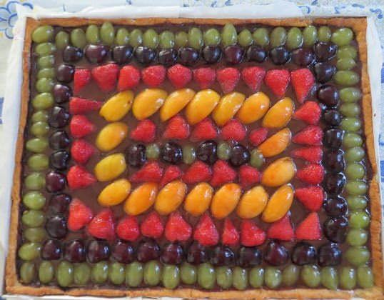 Crostata alla frutta e cioccolato ricetta e foto