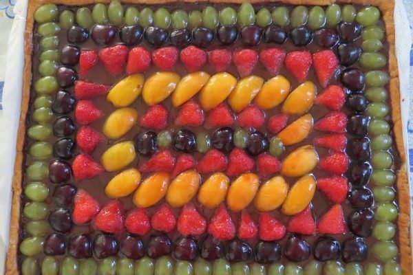 Crostata alla frutta e cioccolato ricetta e foto