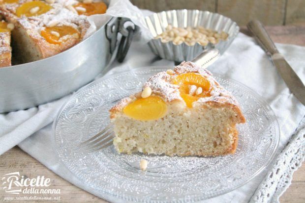 Torta albicocche pinoli ricetta e foto