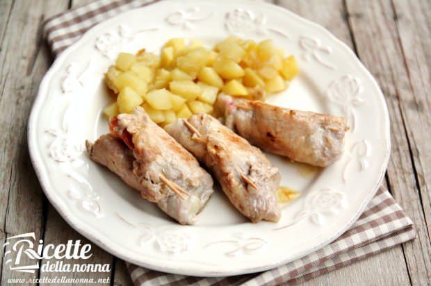 Involtini di lonza e speck