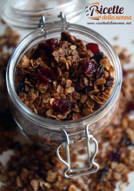 Muesli fatto in casa ricetta e foto