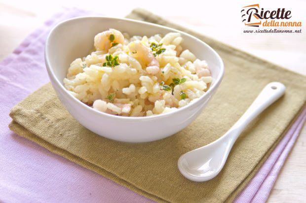 Risotto limone gamberetti ricetta e foto