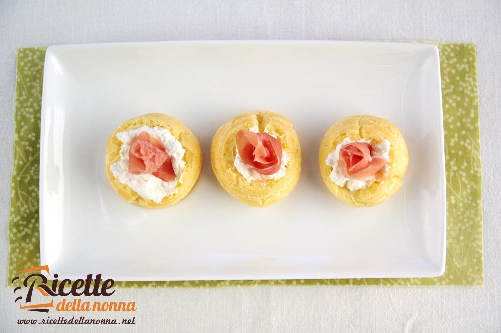 Bigne Salati Con Crudo Ricette Della Nonna