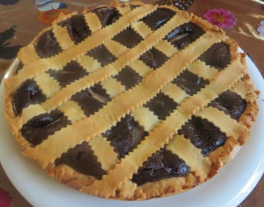 Crostata tenera di pere e cioccolato ricetta e foto