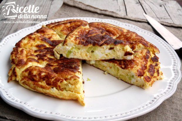 Frittata porri e ricotta