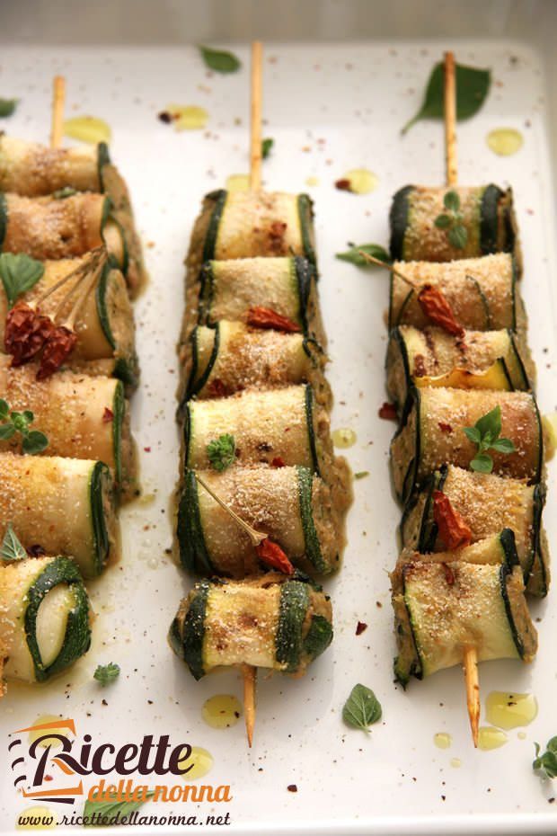 Ricetta involtini zucchine tonno