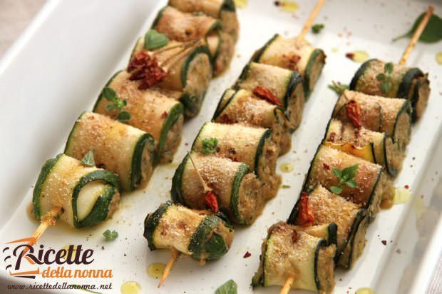 Ricetta involtini zucchine tonno