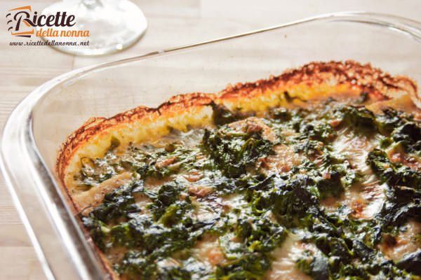 Merluzzo con spinaci gratinato