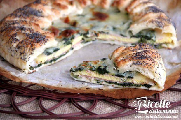 Torta salata con sorpresa di frittata