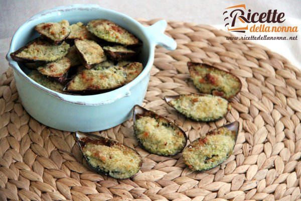 Cozze gratinate al pesto di zucchine