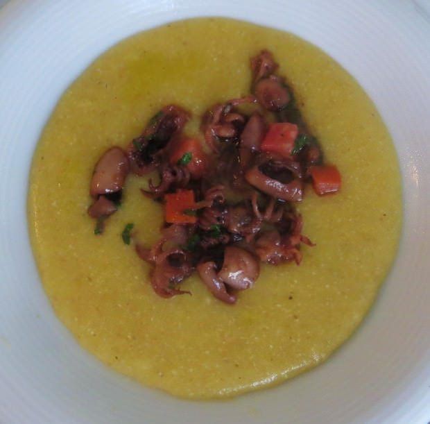 Polenta con le seppioline ricetta e foto