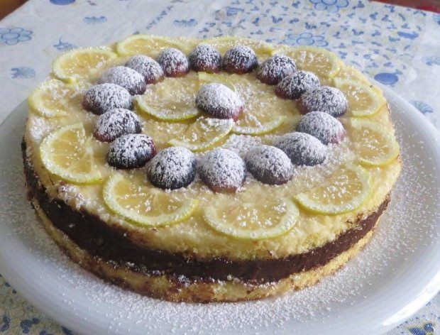 Torta al limone e cioccolato ricetta e foto