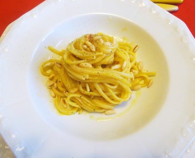 Foto linguine alla crema di zucca