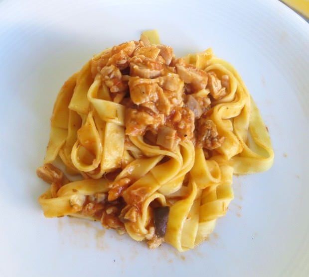 coniglio tagliatelle