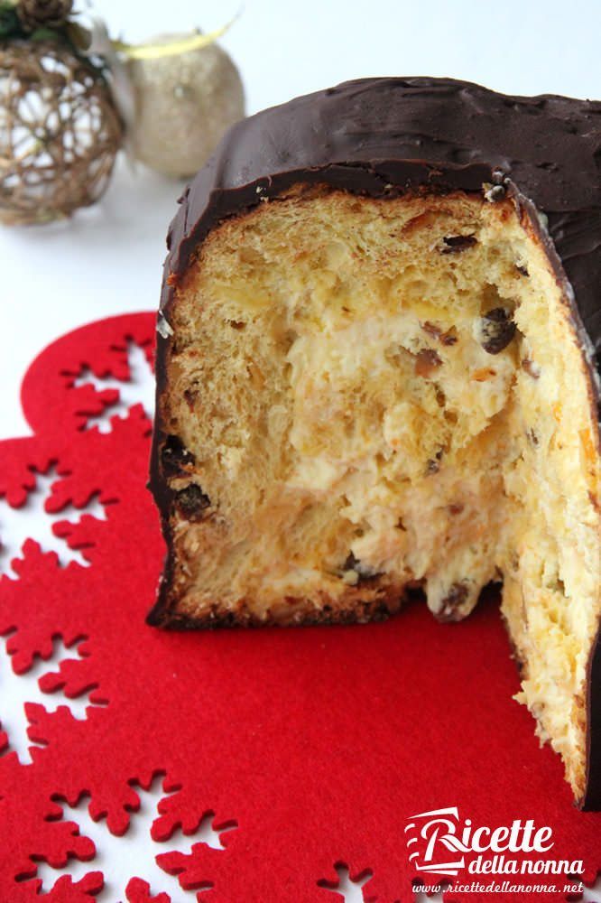 Panettone ripieno alla crema di mascarpone all'arancia ricetta e foto