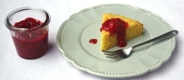 Torta con farina di mais