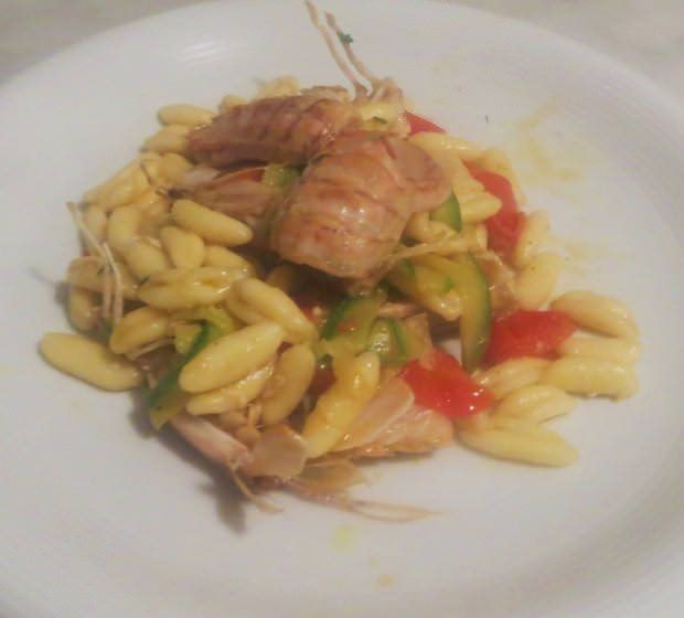 cicale di mare, zucchine